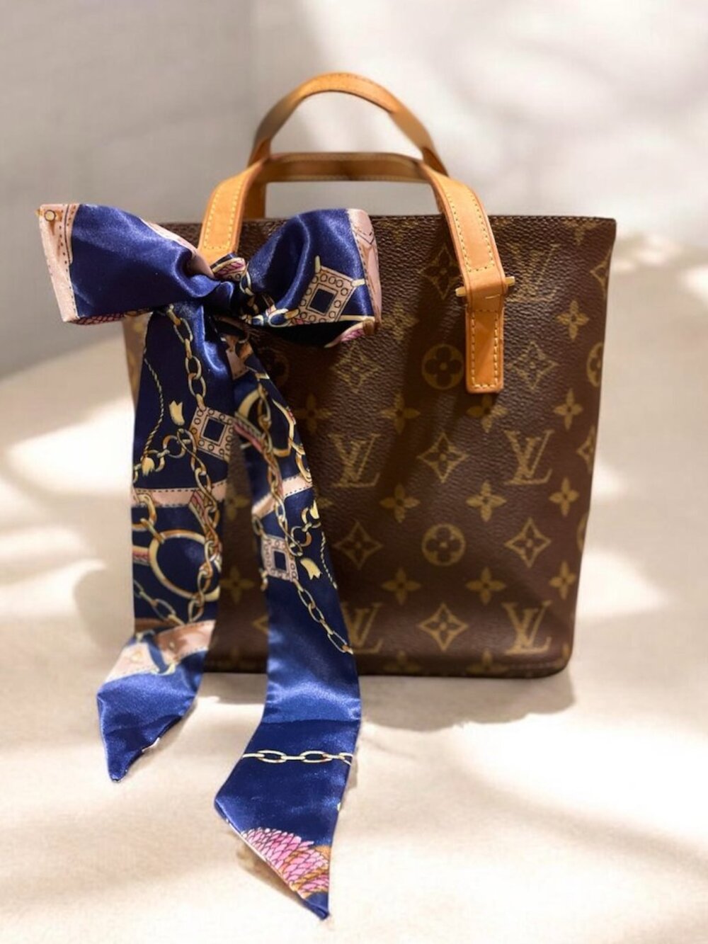 Louis Vuitton Monogram Vavin Tote PM Brown Leather
